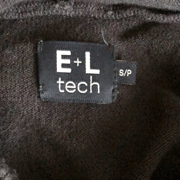 Navy Blue Knit Sweater With Hood, Size S - Picture 6 of 7